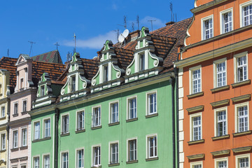Fototapeta premium Architecture of the Market square in Wroclaw, Poland. 