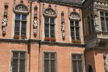 Architecture of the Market square in Wroclaw, Poland. 