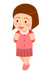 Obraz premium 小学生の女の子