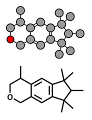 Galaxolide (HHCB) synthetic musk molecule. 