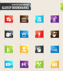 Food and Kitchen Bookmark Icons