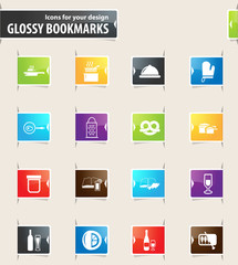 Food and Kitchen Bookmark Icons