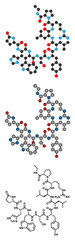Fototapeta premium Leuprorelin (leuprorelide) breast and prostate cancer drug molecule