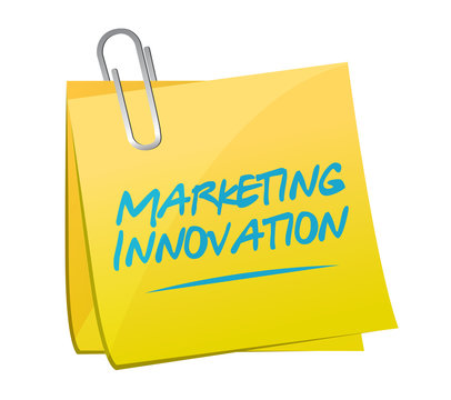 Marketing Innovation memo post sign concept