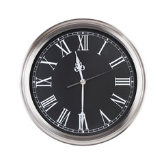 Half past eleven on the clock