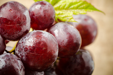 Red grapes