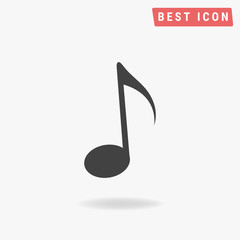 Music note icon, Music note icon eps