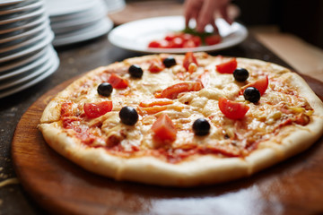 Fresh pizza
