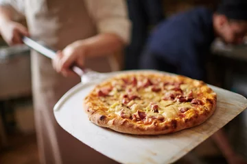 Afwasbaar Fotobehang Pizzeria Italiaanse pizza