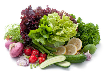 Different mix of fresh vegetables.