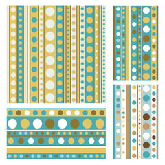 abstract dots pattern set