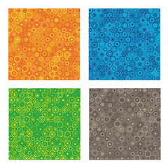 bright abstract pattern set