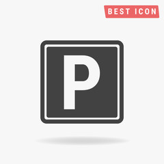 Parking Icon Vector.