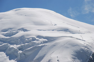 Swiss alps climbing path Adlerhorn