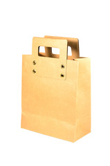 Brown paper shopping bag