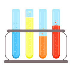 Test tubes icon.