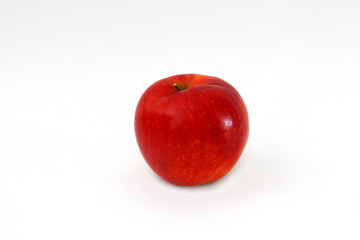 red whole apple isolated