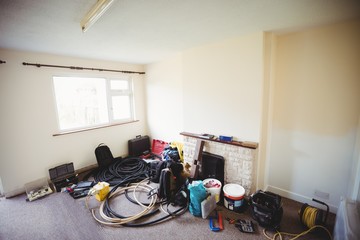Carpentry equipment in house