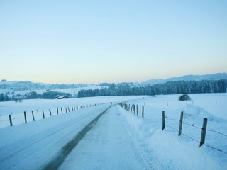 Snow Winter landscape countryside scene