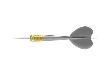 dart isolated on white. 3d rendering.