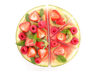 watermelon and berry fruit