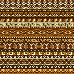 Vector african style pattern with tribal motifs