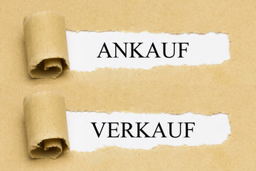 Ankauf, Verkauf