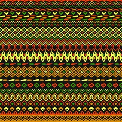 Vector african style pattern with tribal motifs.