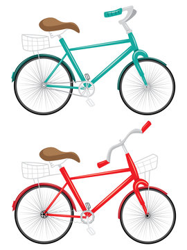 Cartoon Bicycle Illustration