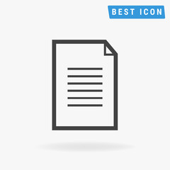 document Icon. Vector icon eps10.