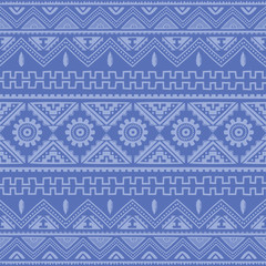 soft blue native american ethnic pattern