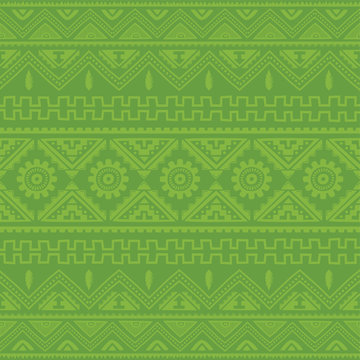 light green native american ethnic pattern