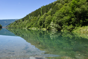 Lake Malvaglia on Blenio valley