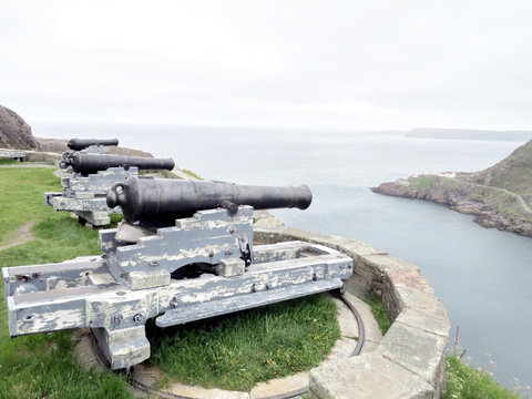 Newfoundland the Old cannons on Signal Hill 2016