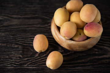 orange fresh apricots