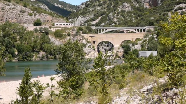 Pont du Diable at L'Herault river, France