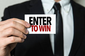 Obraz premium Enter to Win