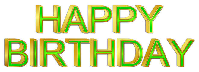 Happy Birthday - 3D illustration