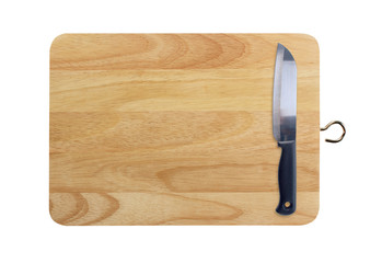 Knife on the chopping board