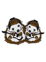 team 2 friends dancing couple sweet little cute party music dj fun glasses hat headphones funky club hedgehog