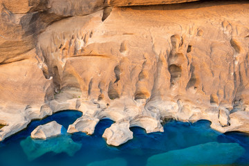 Beautiful sunset scene Unseen Thailand grand canyon sam pan bok