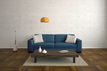 modern living room - rustic