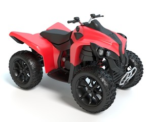 3d illustration of a 4 wheeler © abramsdesign