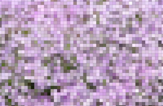 Pinkfarbenes Mosaik mit Quadraten