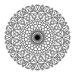 Mandala. Template Circular Ornament