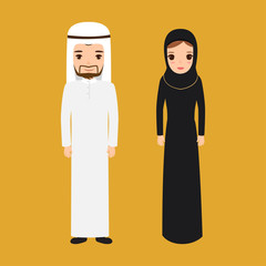 Arab people character.