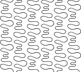 Vector floral background of drawn lines