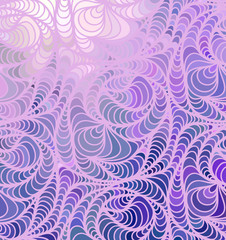 Vector wave background of doodle hand drawn lines