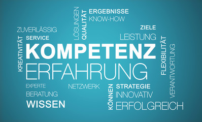 Word Cloud Kompetenz Erfahrung Business