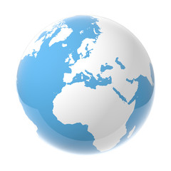 Earth World Globe, Europe
